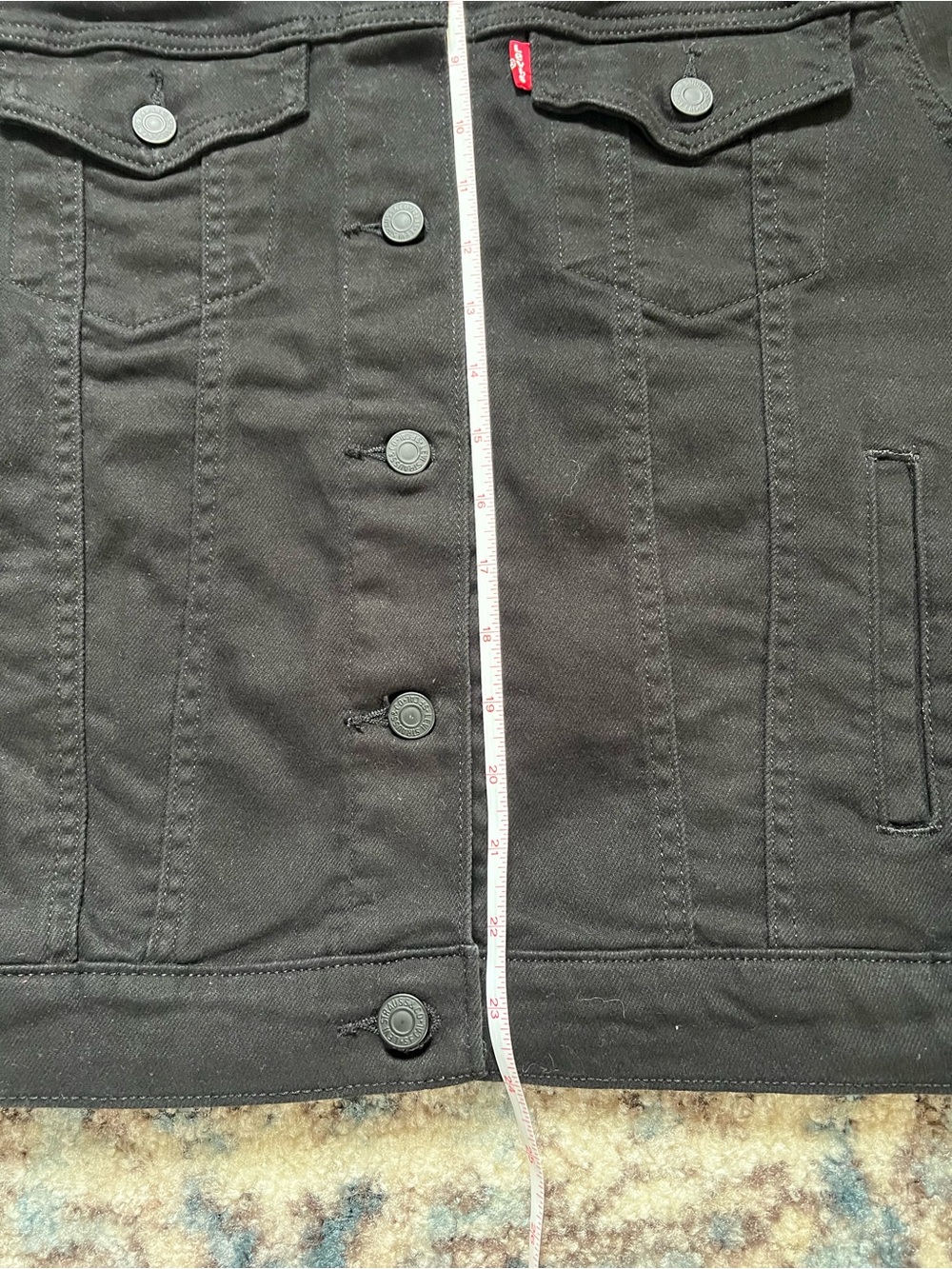 NWT Levi’s Original Trucker Jacket – Women’s Large – Black - Picture 7 of 11